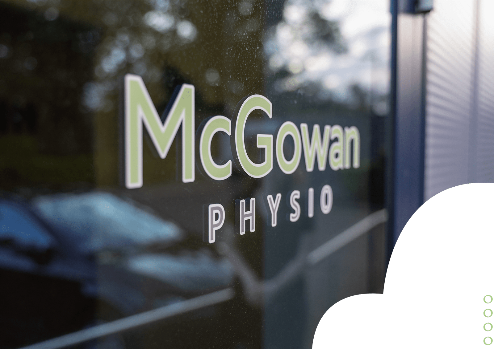 McGowan Physio branded door